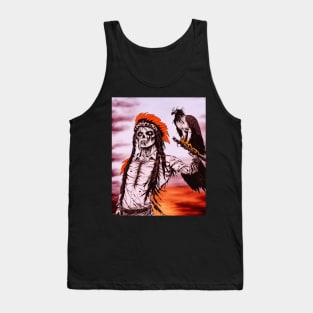 indian chief zombie Tank Top